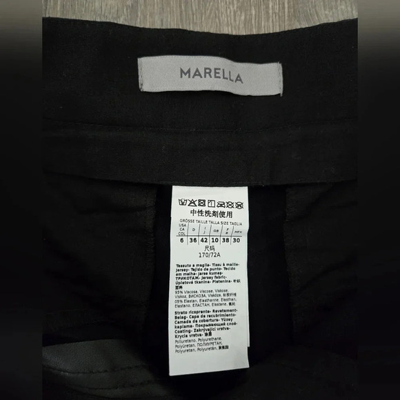 Marella Faux Leather Belted Bermuda Shorts size 6 - Picture 4 of 4